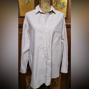 Frank & Eileen striped Shirley size Large